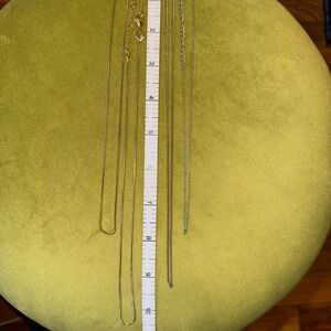 LOT of Gold and Silver Chain Necklaces